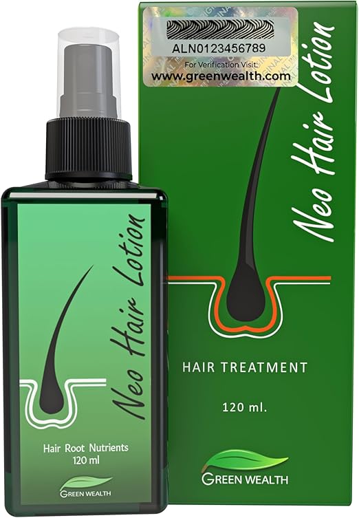 Green Wealth Neo Hair Lotion - Hair Treatment and Root Nutrients 120ml + Derma Roller FREE